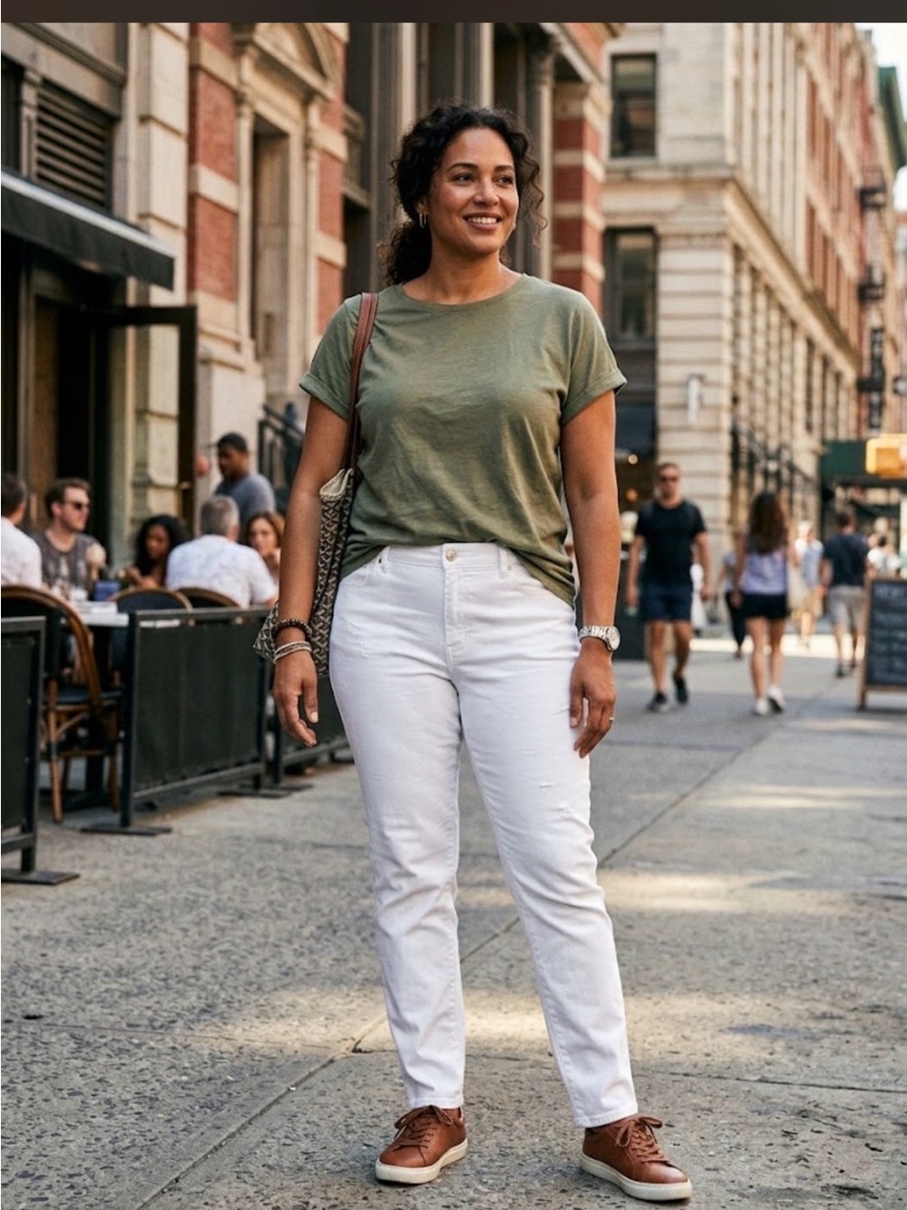 Talbots Pants 16W Slim Ankle White Jeans Denim Pants